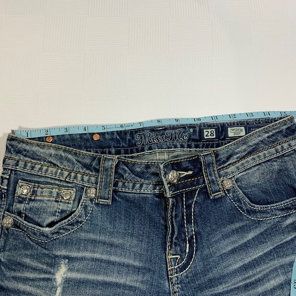 Miss Me Bling Boot Cut Jeans - Size 28 - Picture 7 of 15